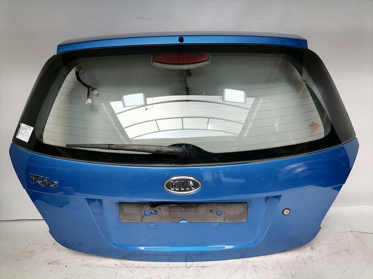 Kia Rio 2 JB original Heckklappe mit Heckscheibe Weston Blue Flie&szlig;heck Bj.2005